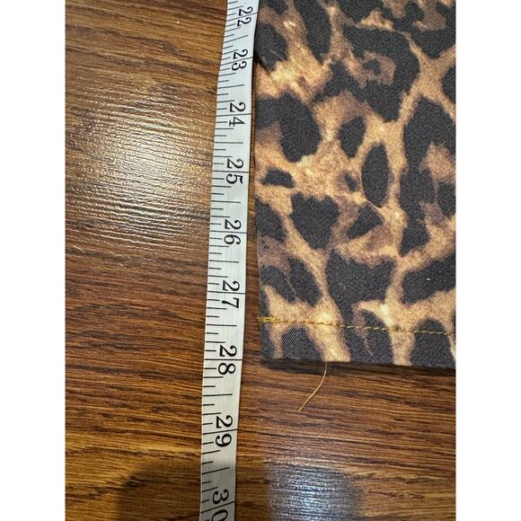 Flying Angel Women's Wide Leg High Waist Leopard Print Pants Size 32 NWT - Picture 9 of 10